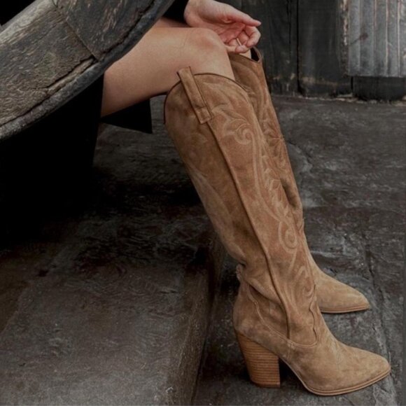 STEVE MADDEN Lasso Knee High Boots - Nwot - Picture 1 of 7